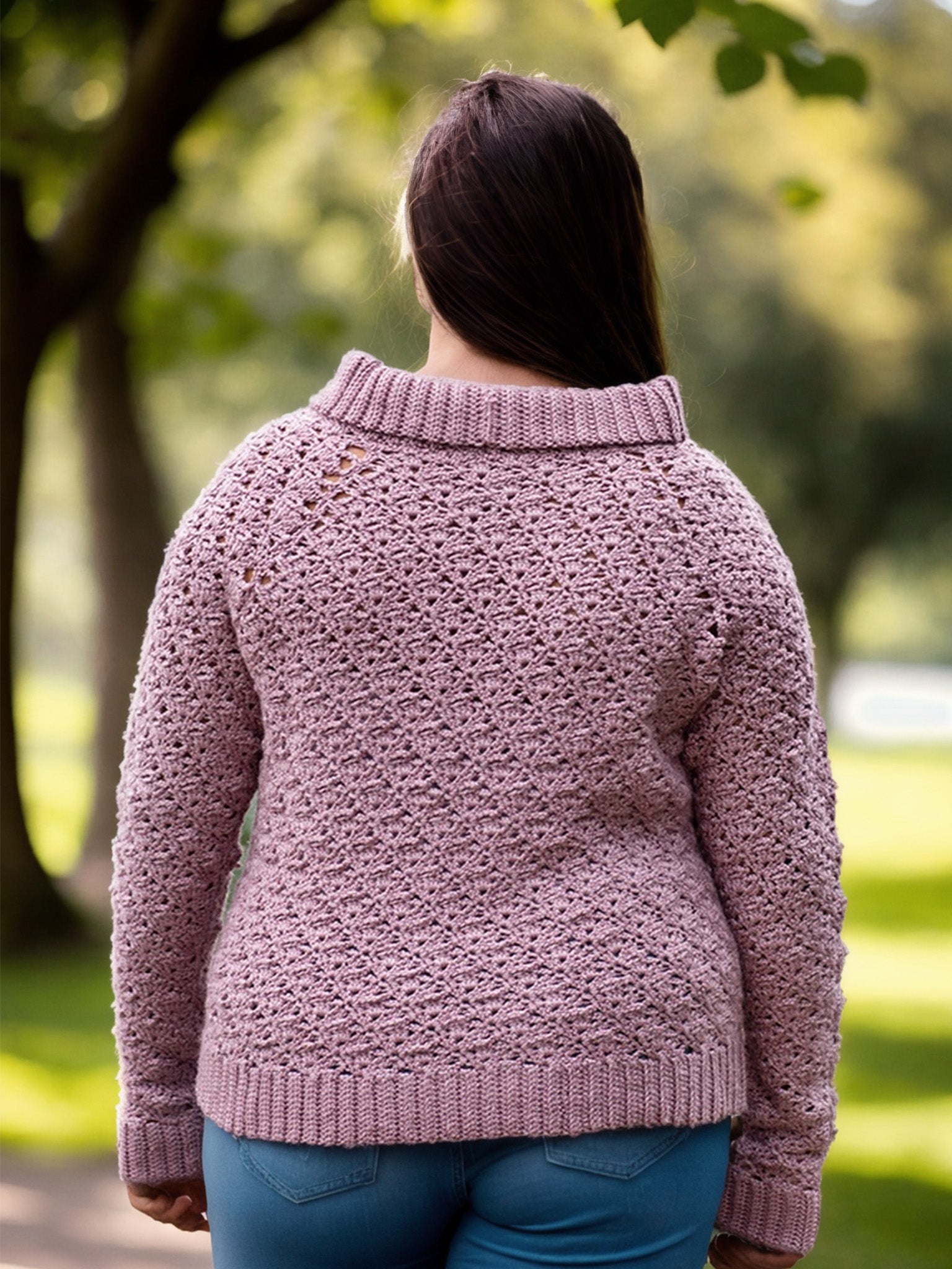 Mauve Mist Turtleneck Sweater