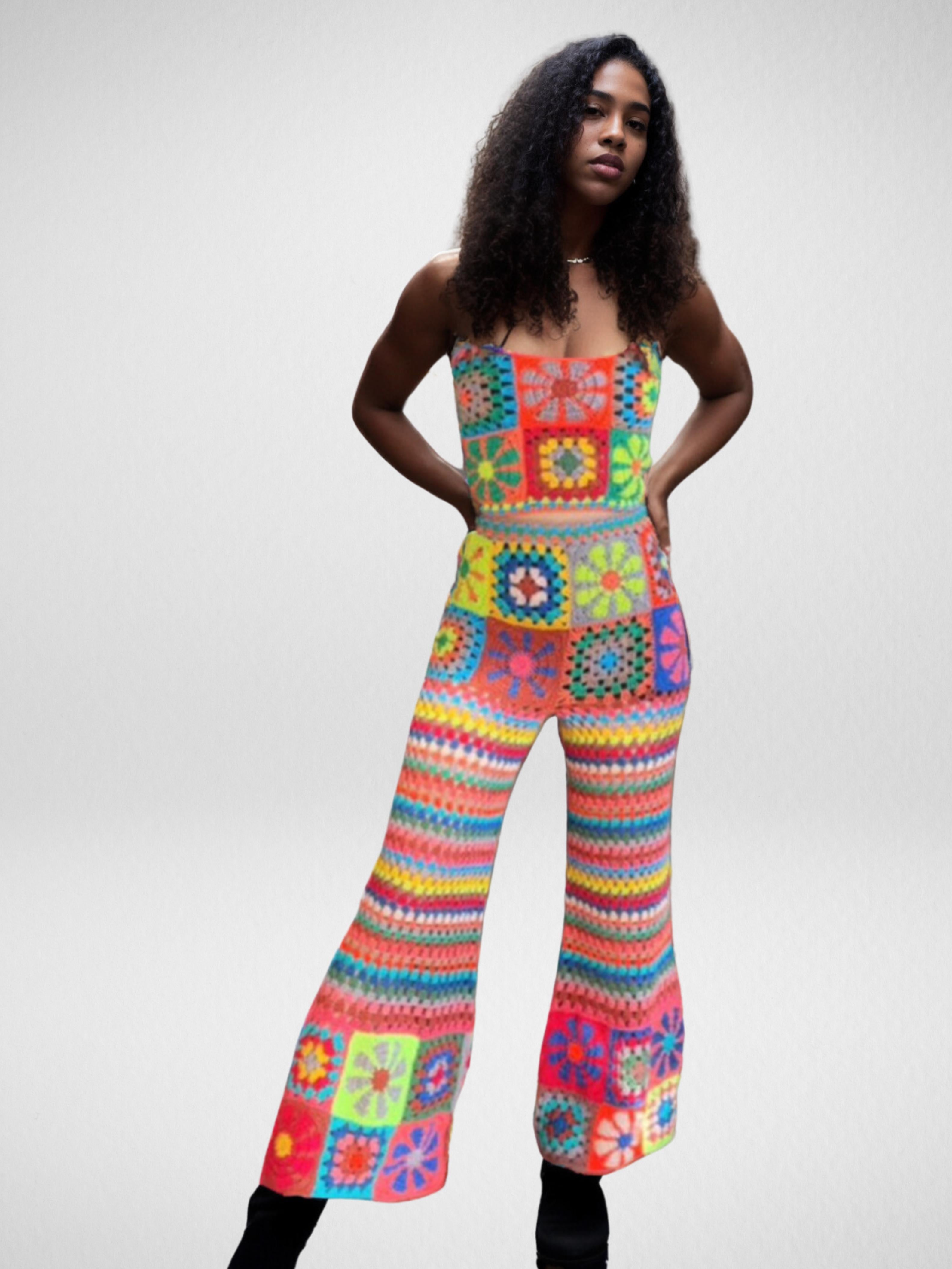 Retro Groove Squares Two-Piece
