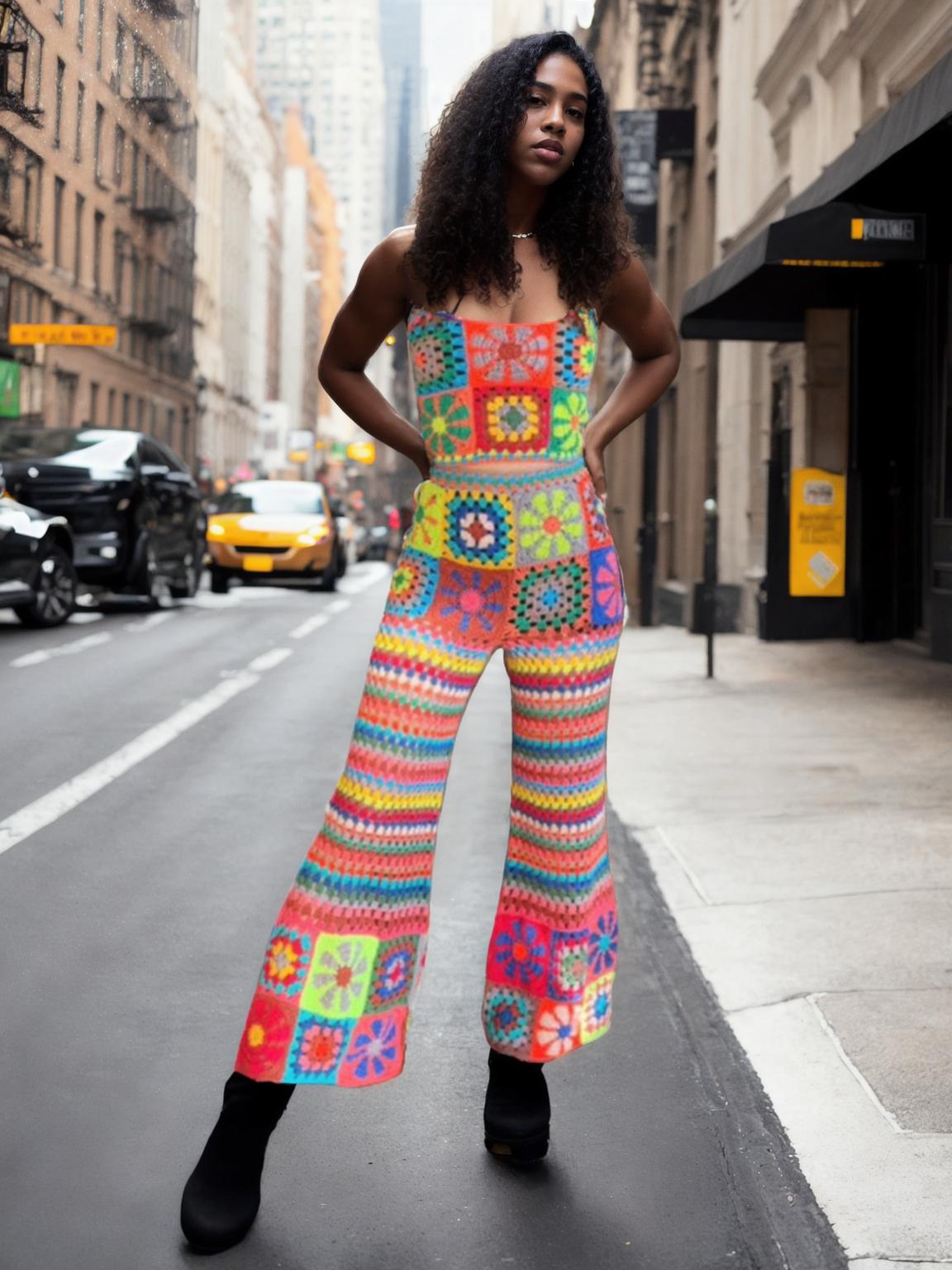 Retro Groove Squares Two-Piece