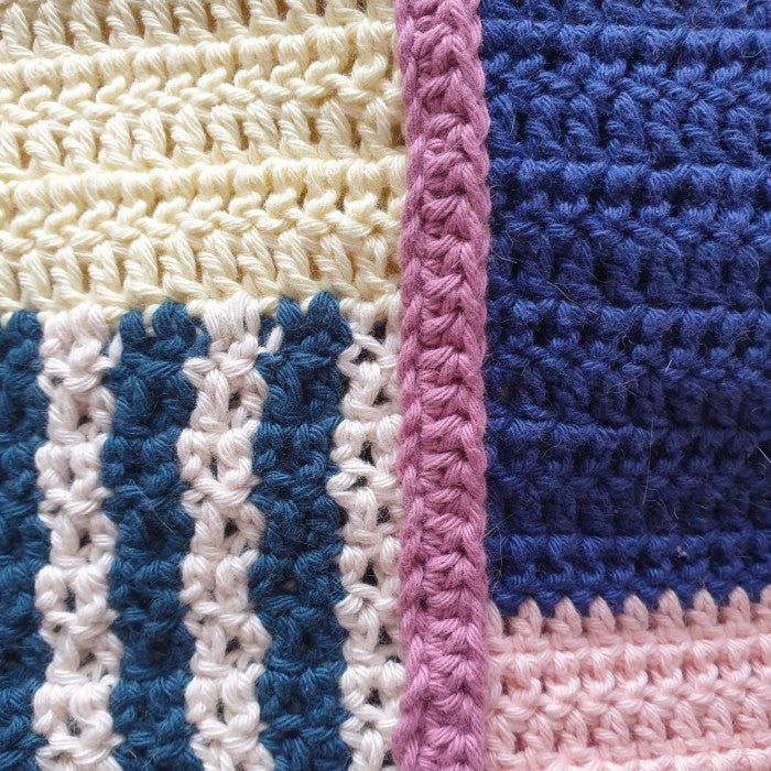 Vibrant Patchwork Granny Square Two-Set