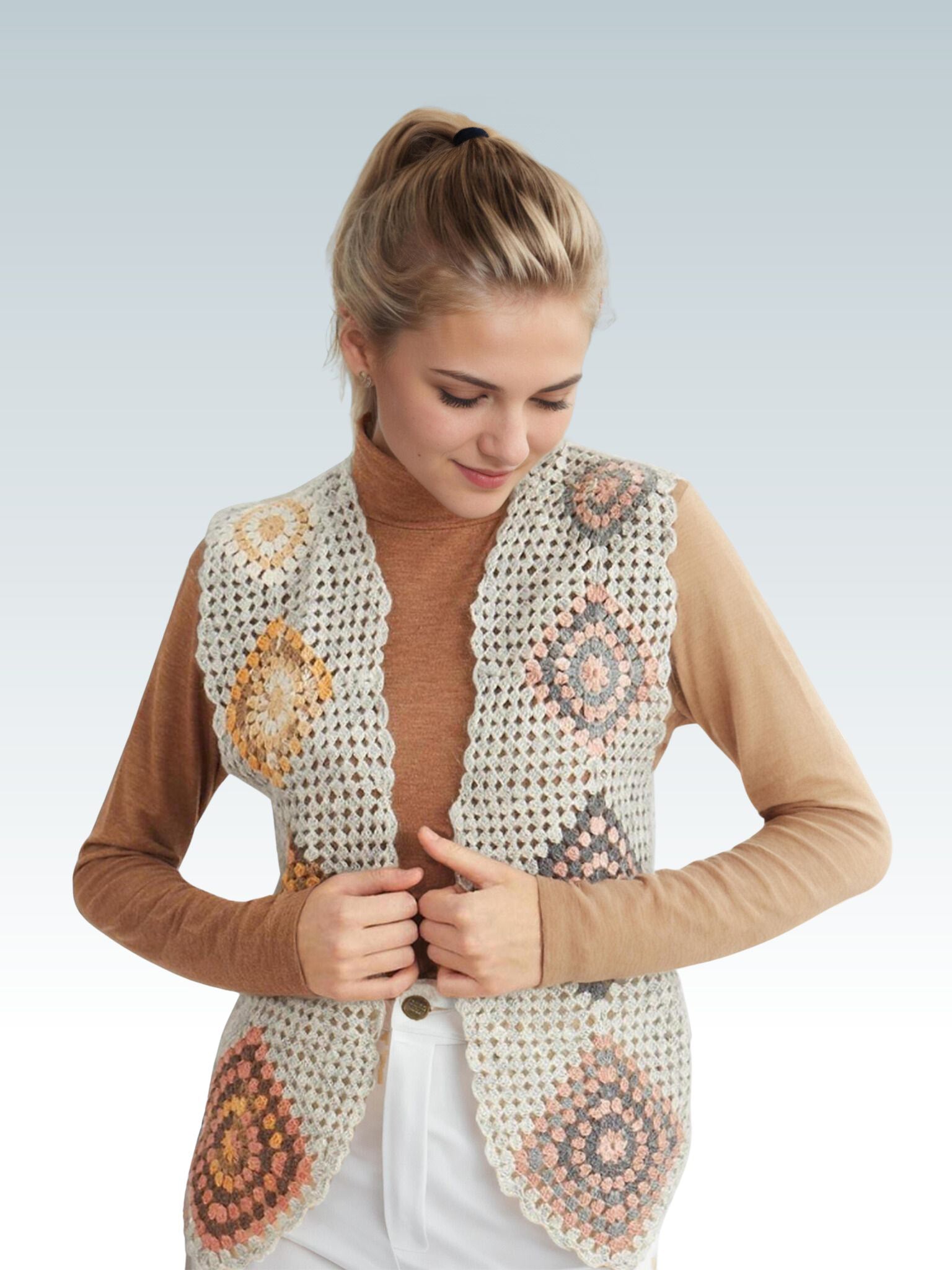 Hexagon Patchwork Harmony Vest