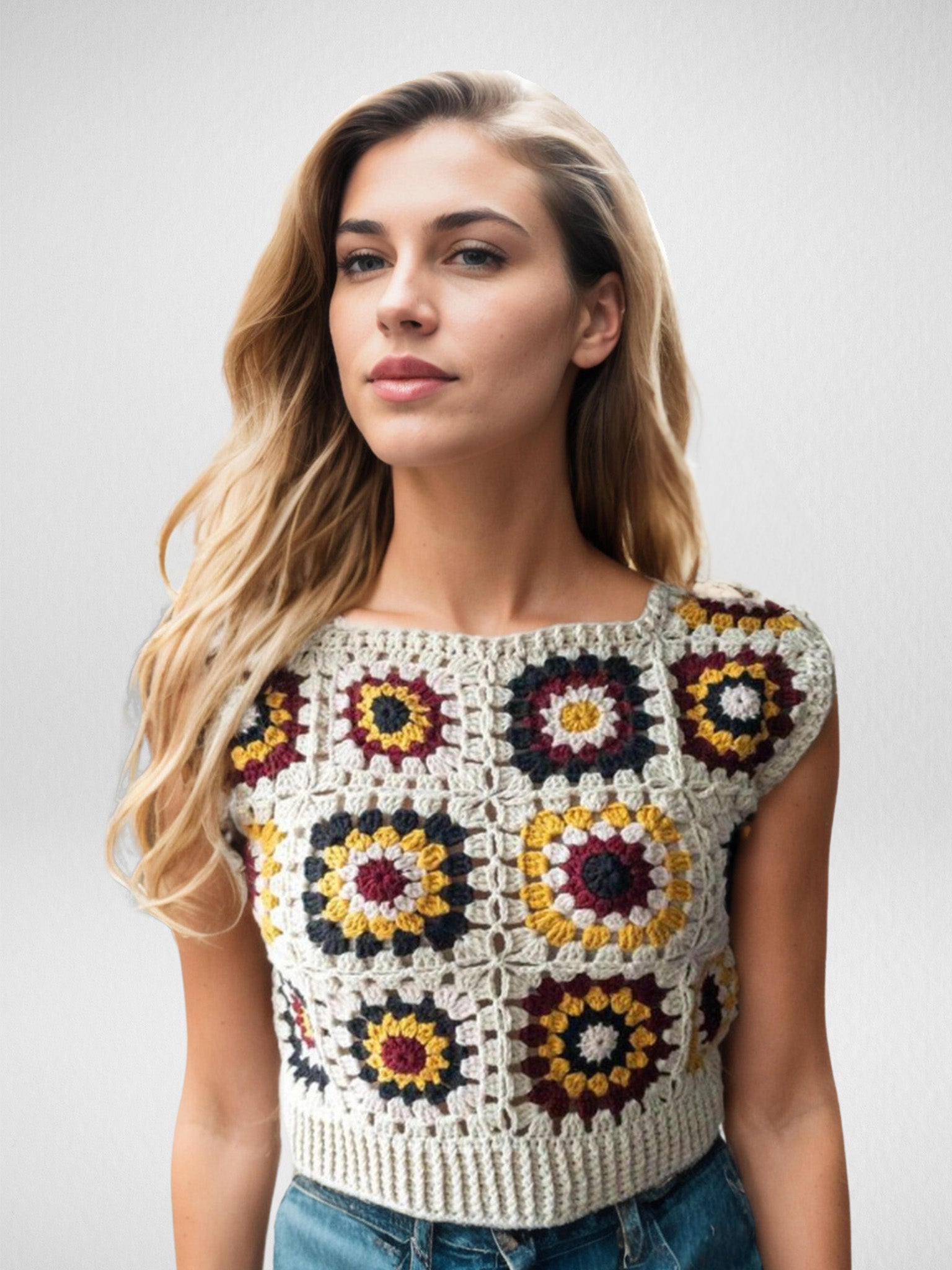 Fall Sunflower Vest