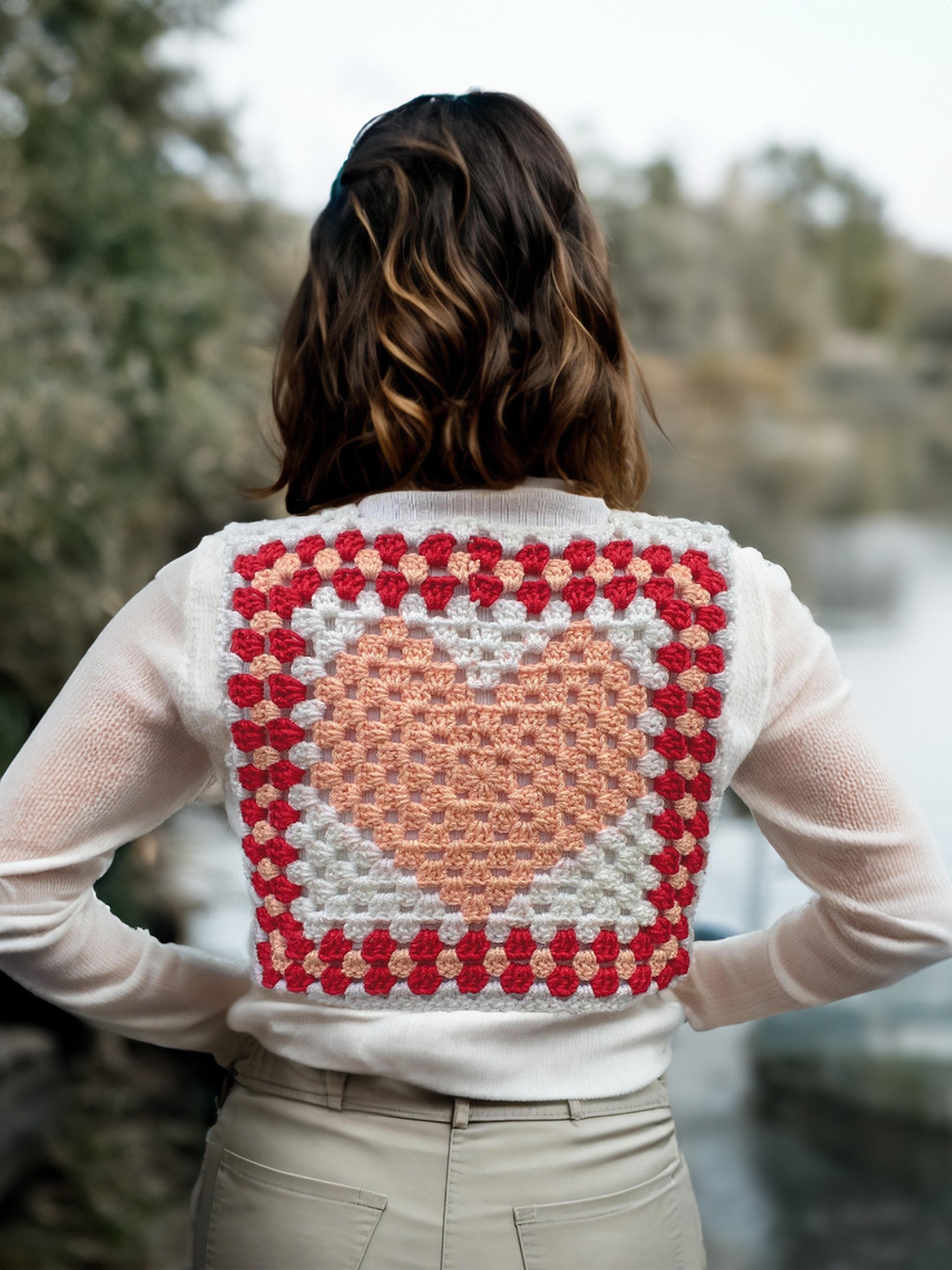 Valentine Pixel Square Vest