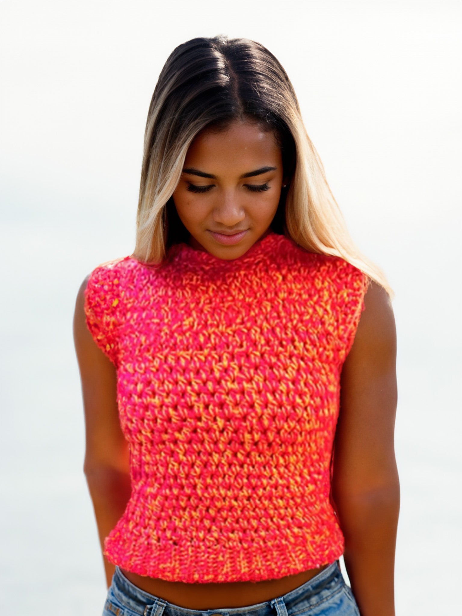 Sunset Twsited Rib Vest