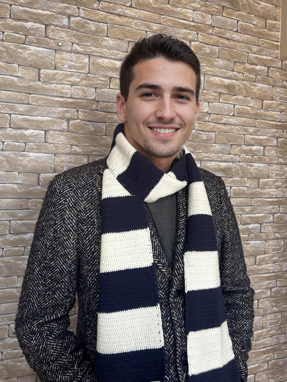 Sailor Striped Scarf MON CROCHET Sailor Striped Scarf MON CROCHET