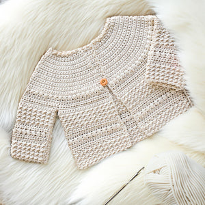 Garden Party Buttoned Baby Cardigan