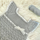 Whisper Gray Heirloom Lace Baby/Kids Dress