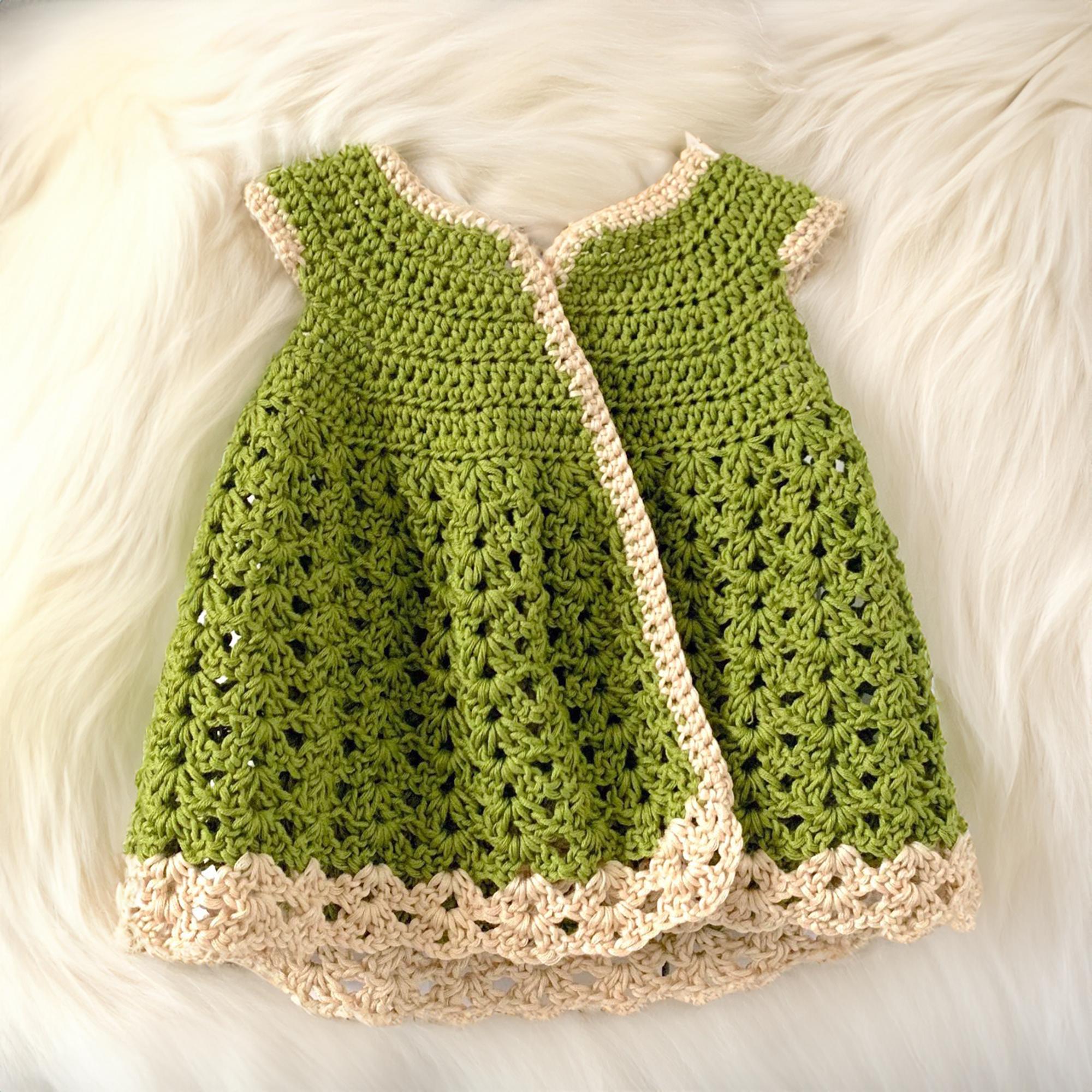 Matcha Button Baby/Kids Dress