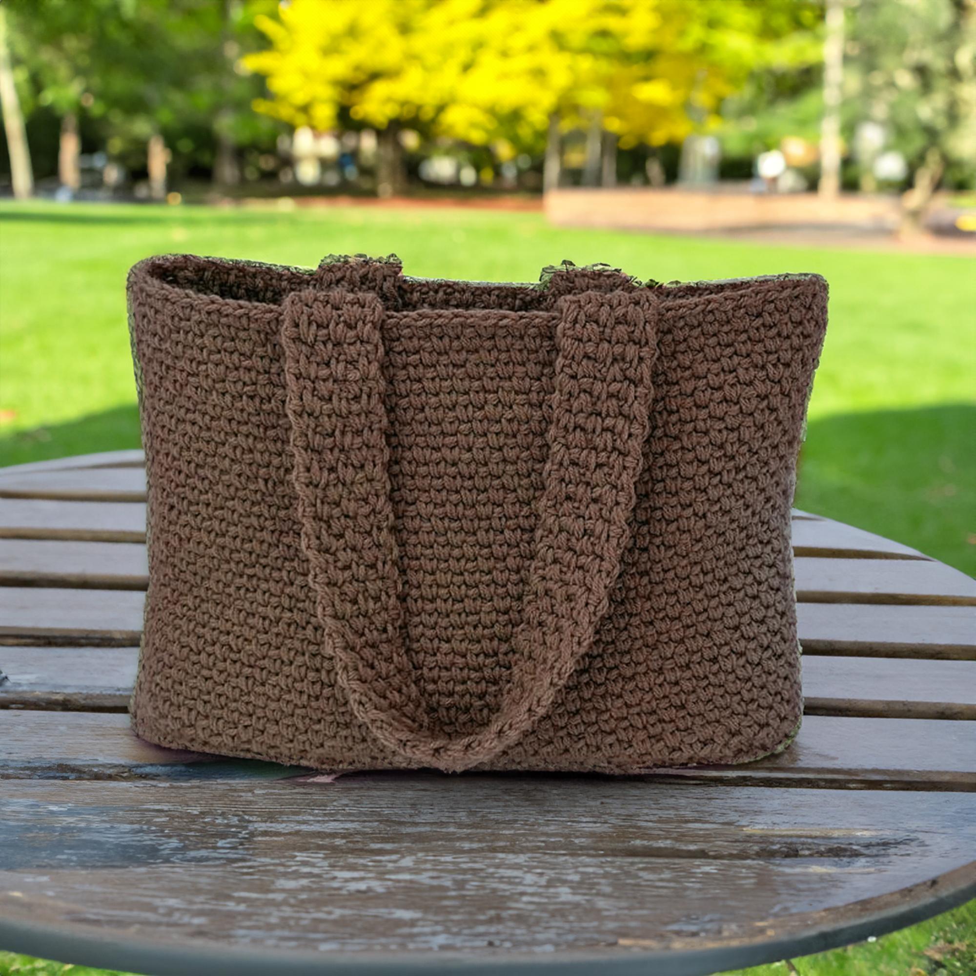 Earthy Stitched Tote Bag