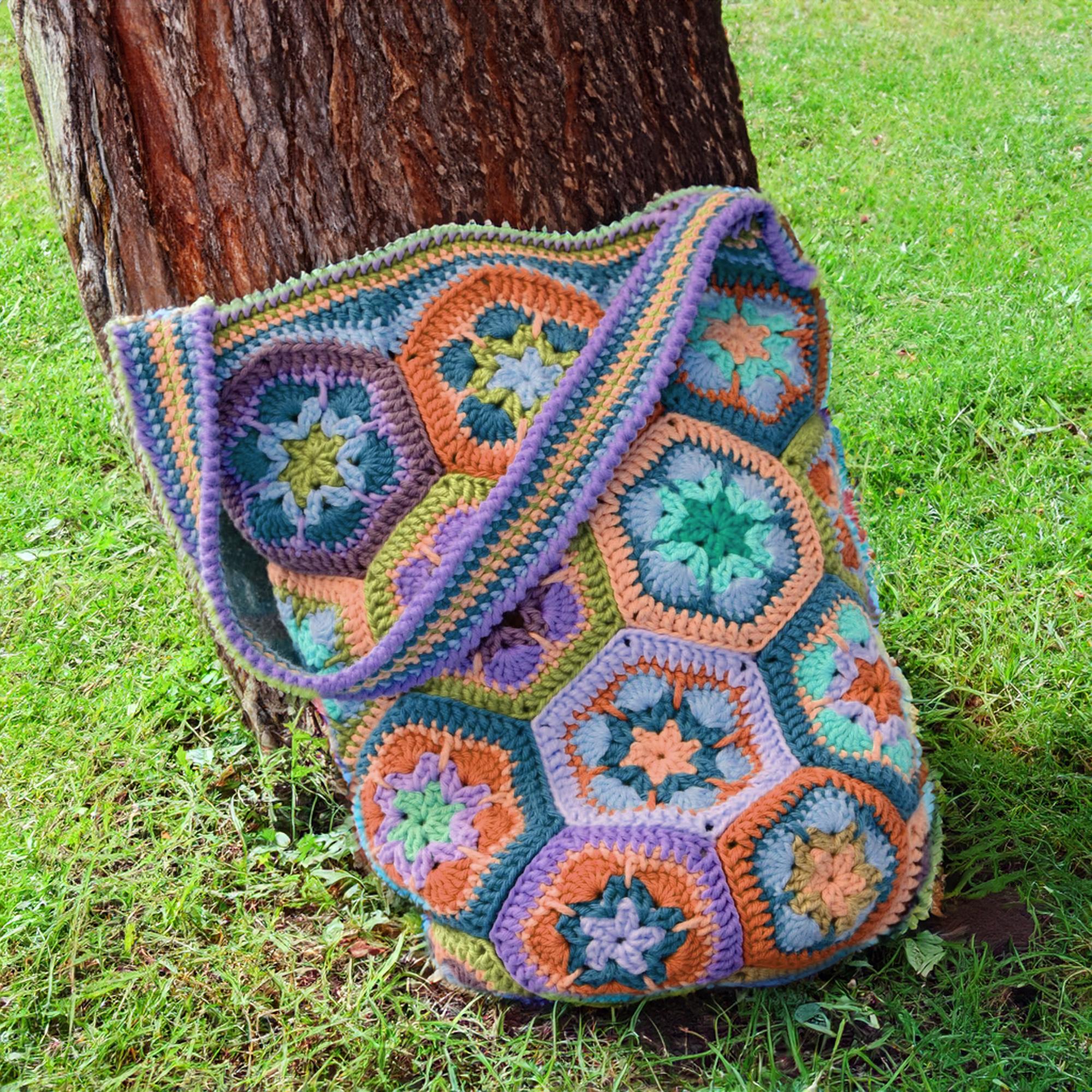African Flower Mosaic Tote Bag
