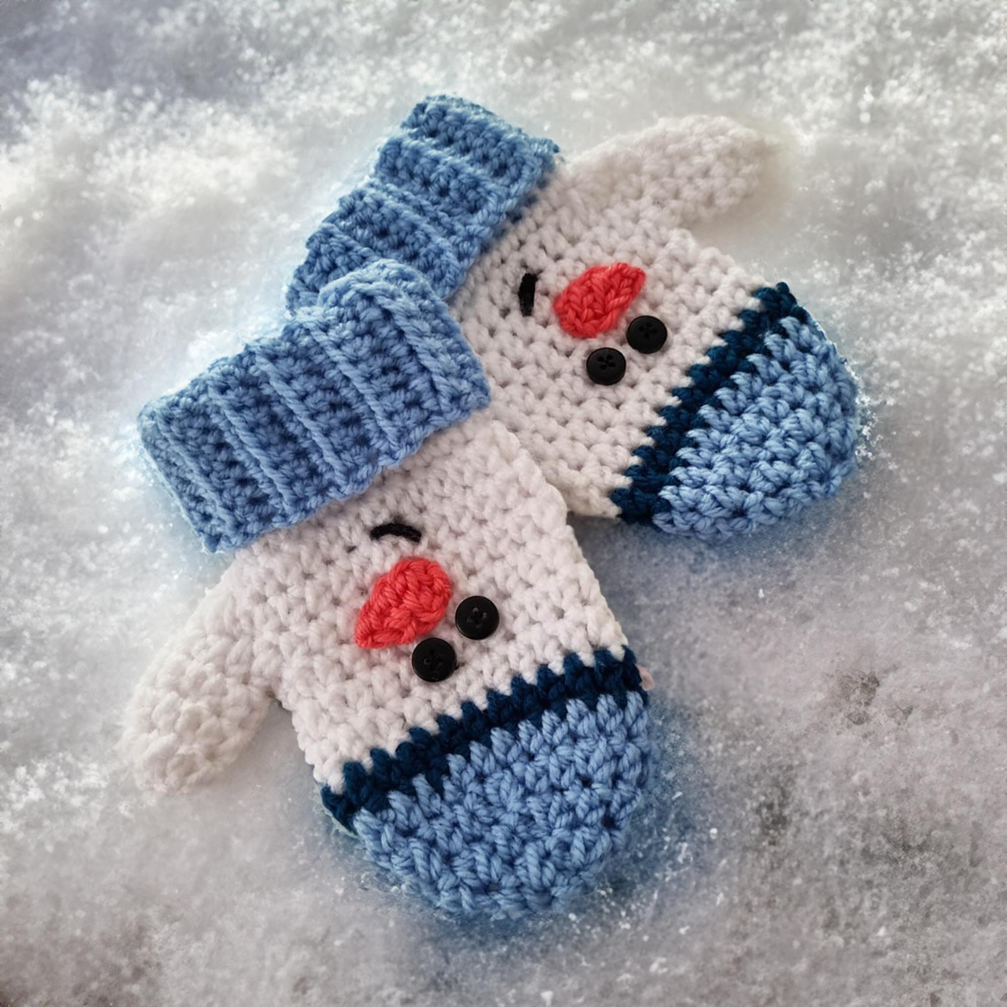 Frosty Snowman Mittens
