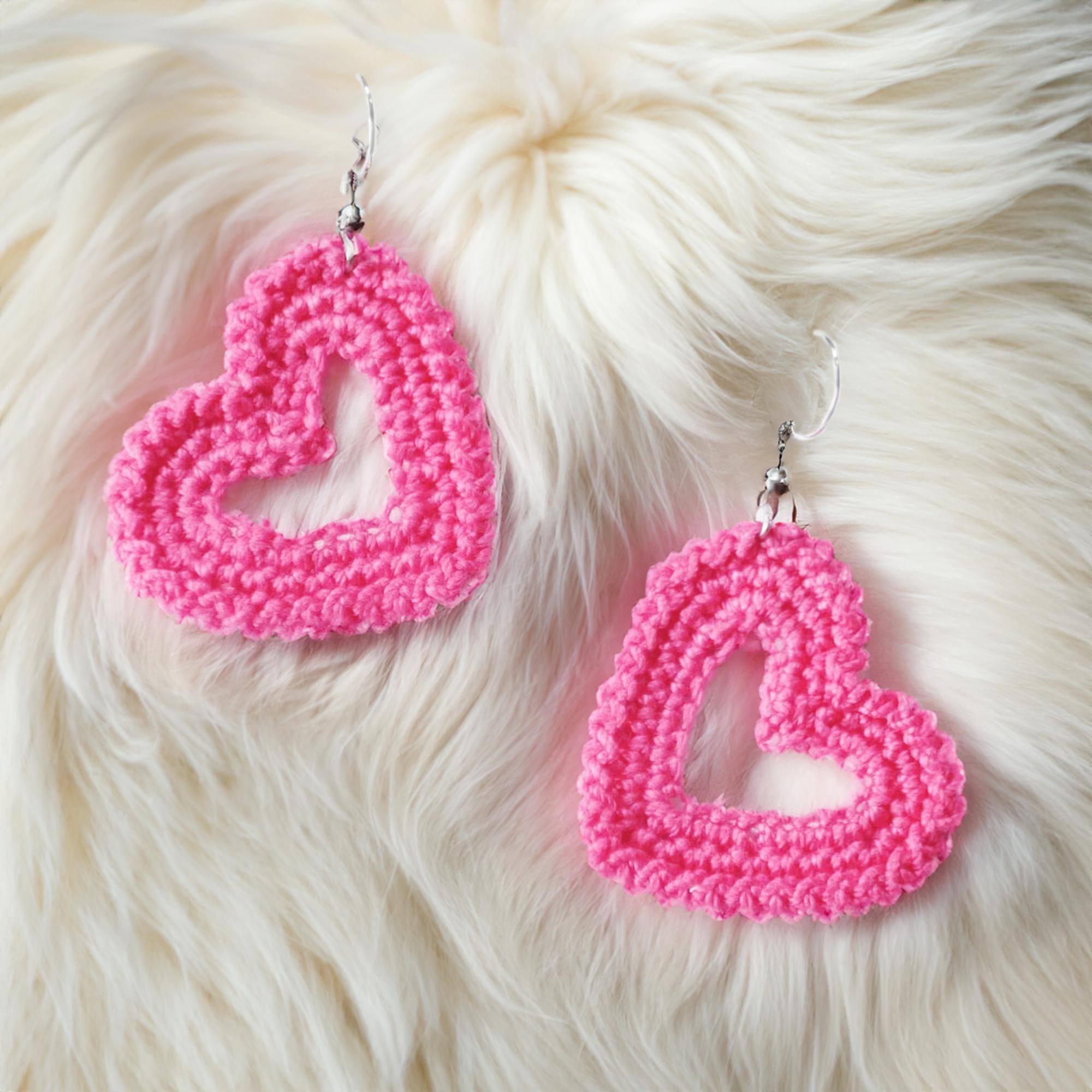 Playful Pink Heart Earrings