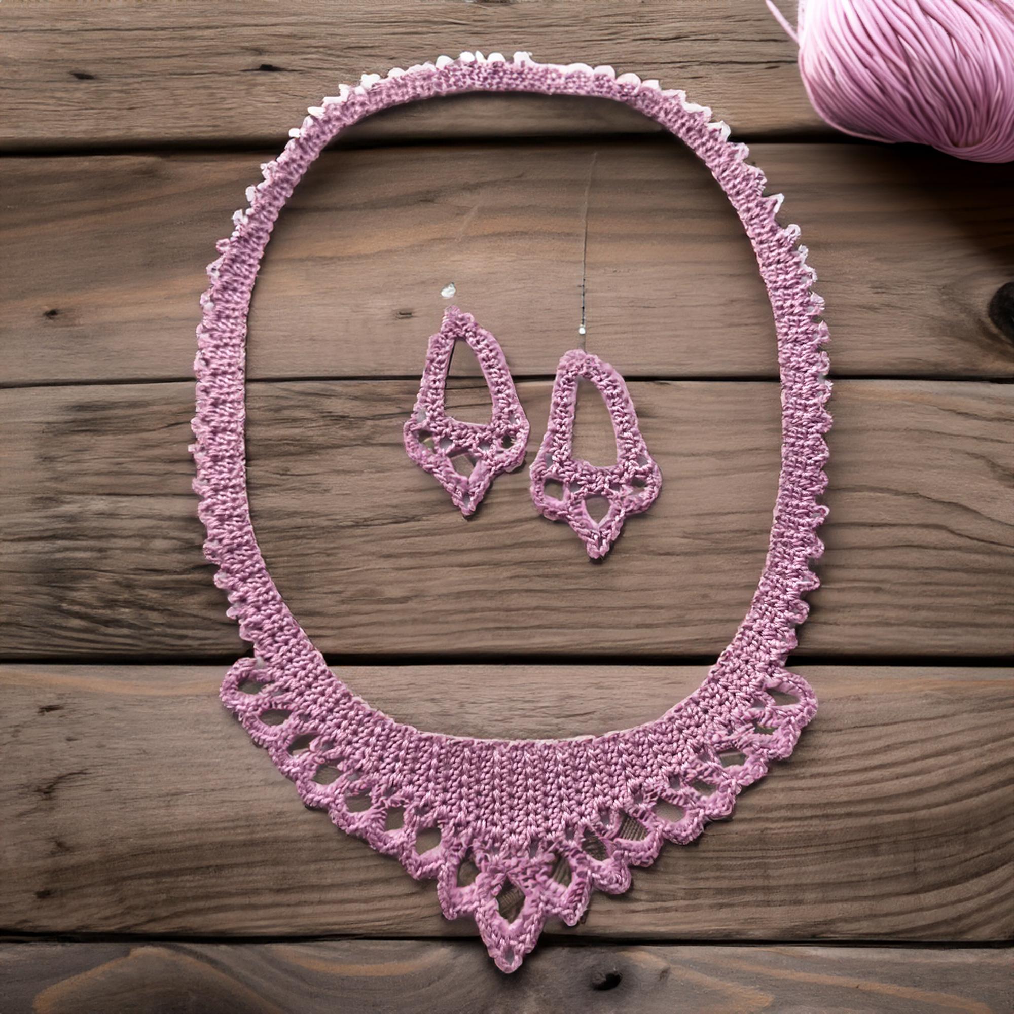 Regal Lace Necklace & Earrings