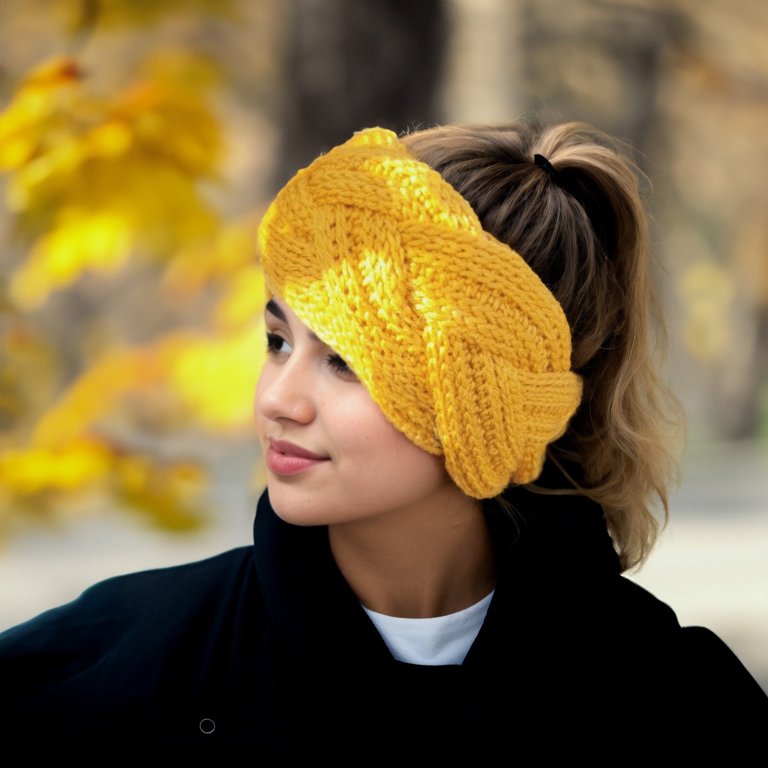 Golden Braid Headband Warmer