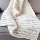 Ivory Whisper Woven Blanket