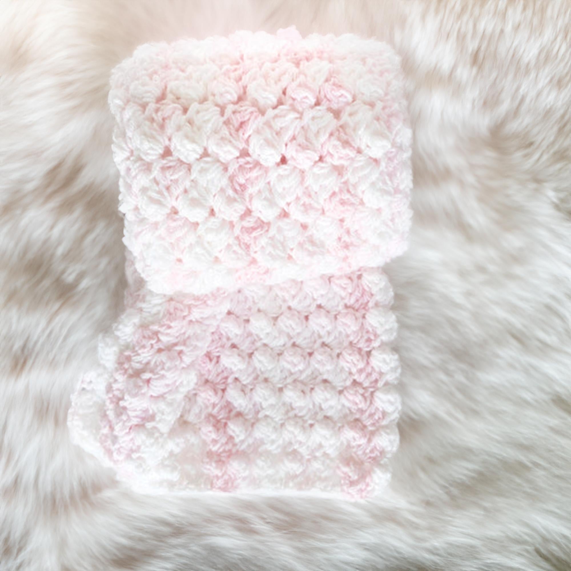 Petal Pink Puff Blanket