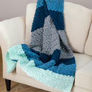 Sapphire Ripple Striped Blanket