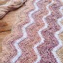 Mauve Waves Cozy Blanket