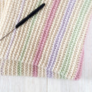 Lavender Lines Knit Blanket