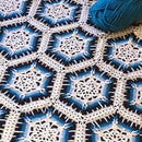 Monochrome Starburst Stitch Blanket