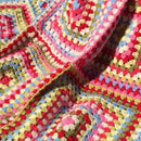 Colorful Big Granny Square Blanket