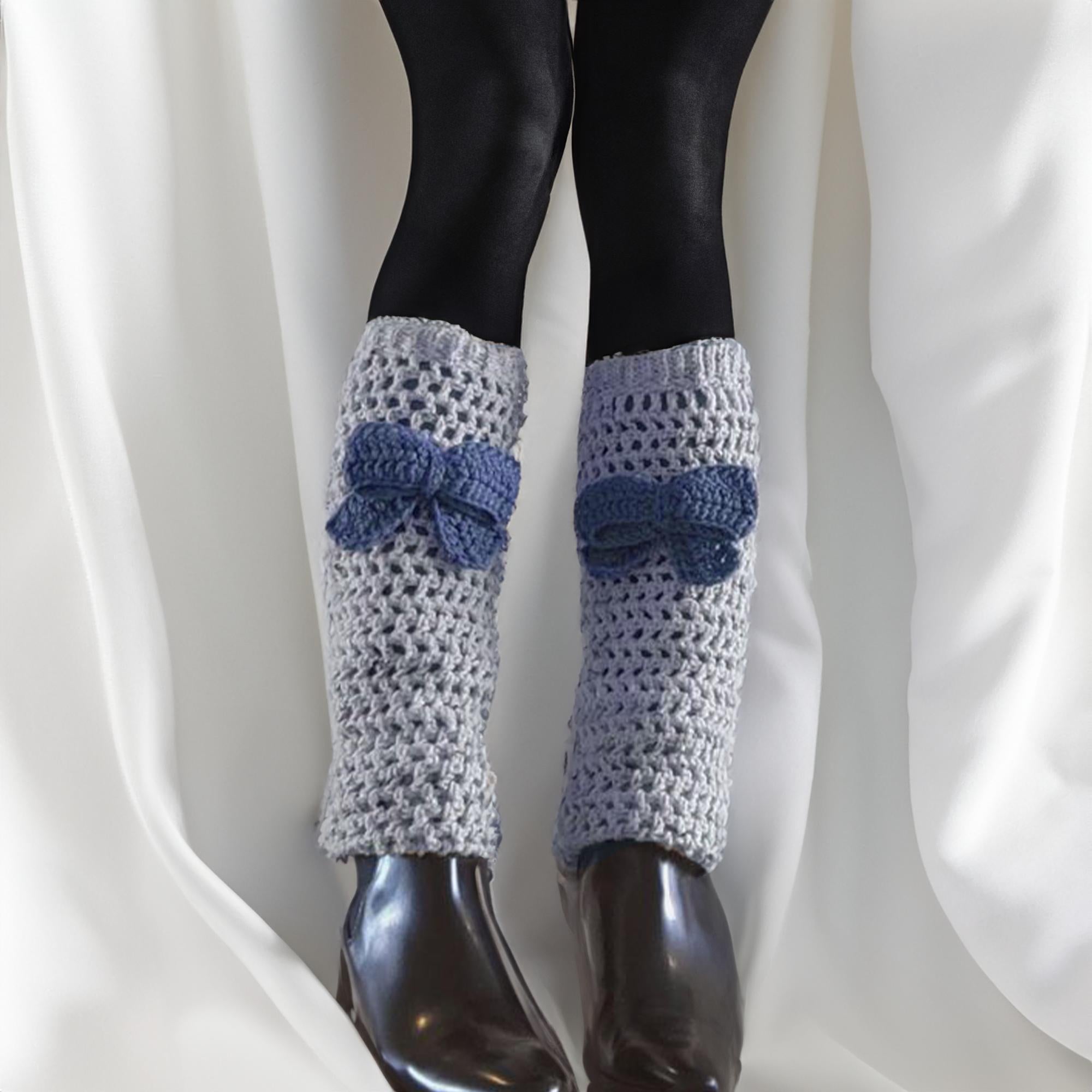 Bow-Tie Crochet Leg Warmers