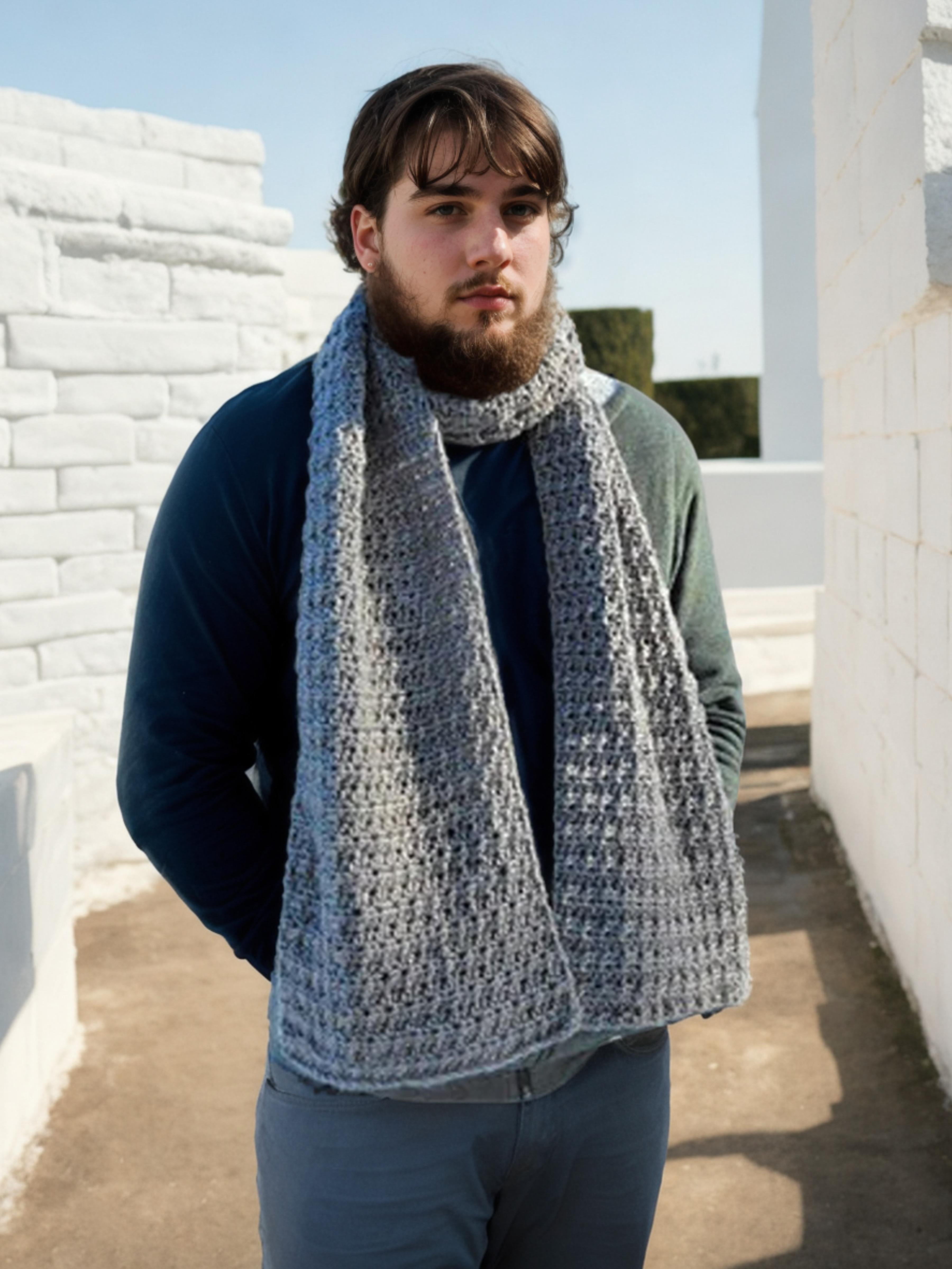 Charcoal Ruby Chiller Scarf