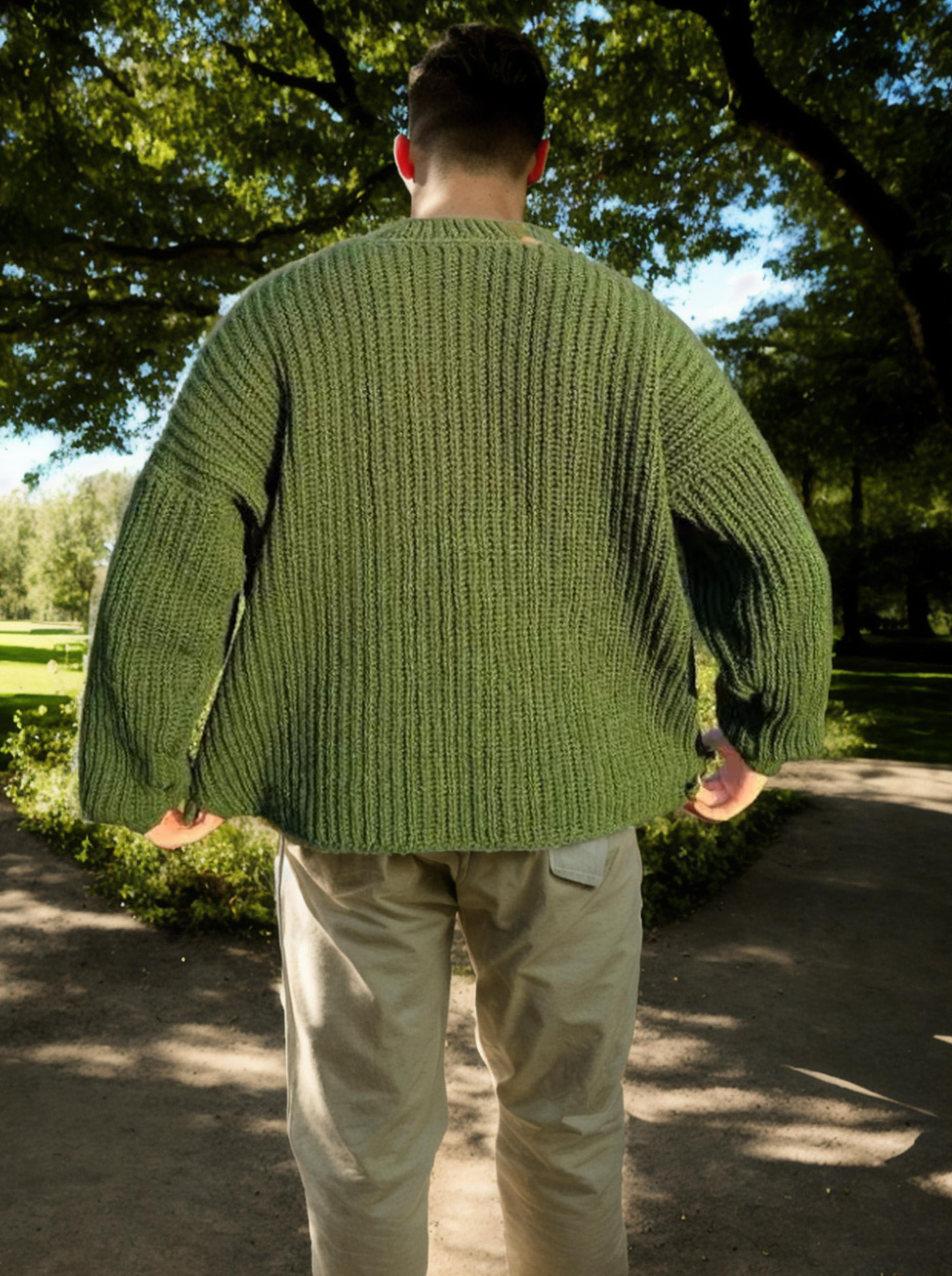 Handmade crochet Forest Adventure Sweater by Mon Crochet