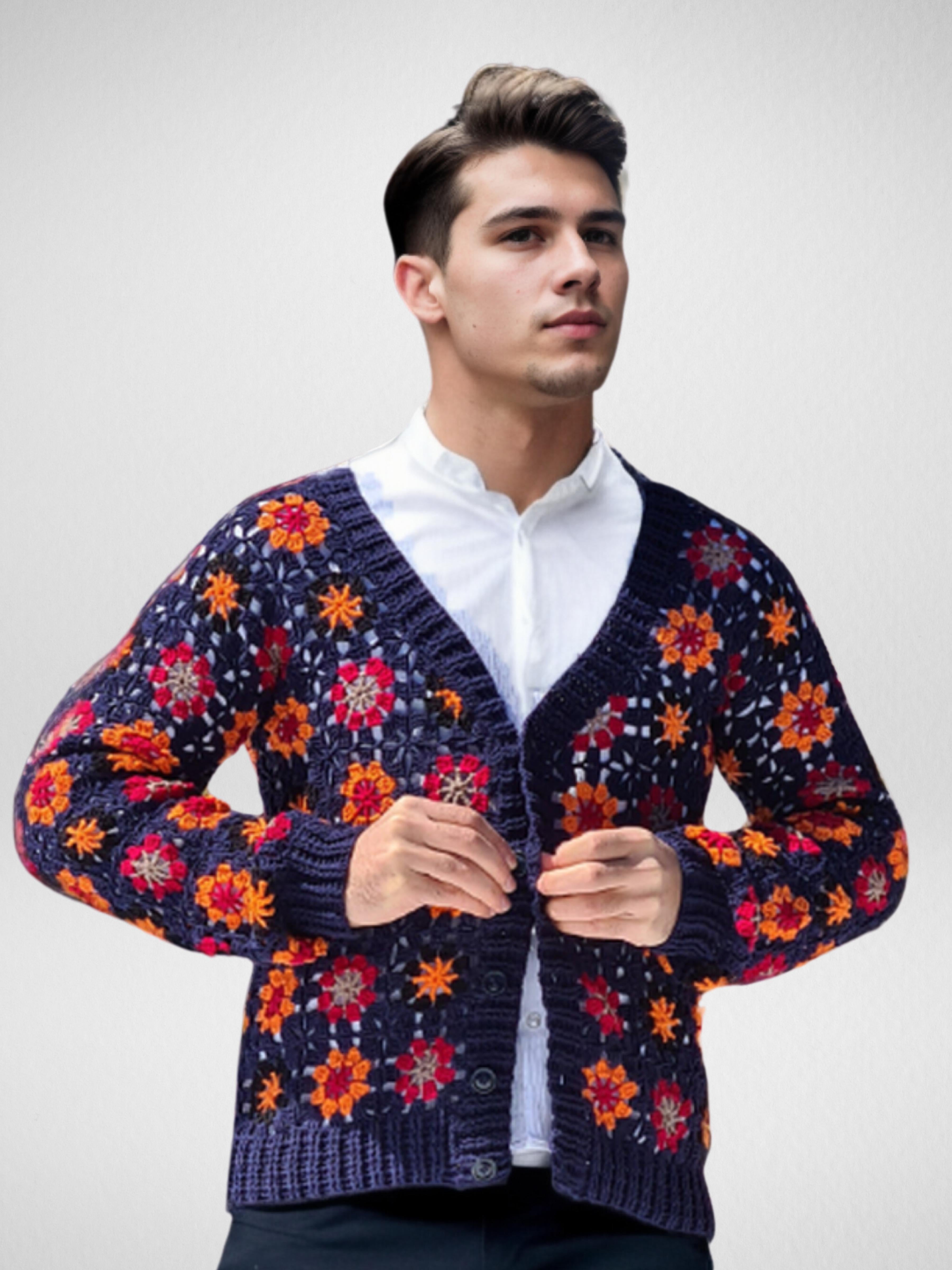 Petal Burst Button Up Cardigan Sweater