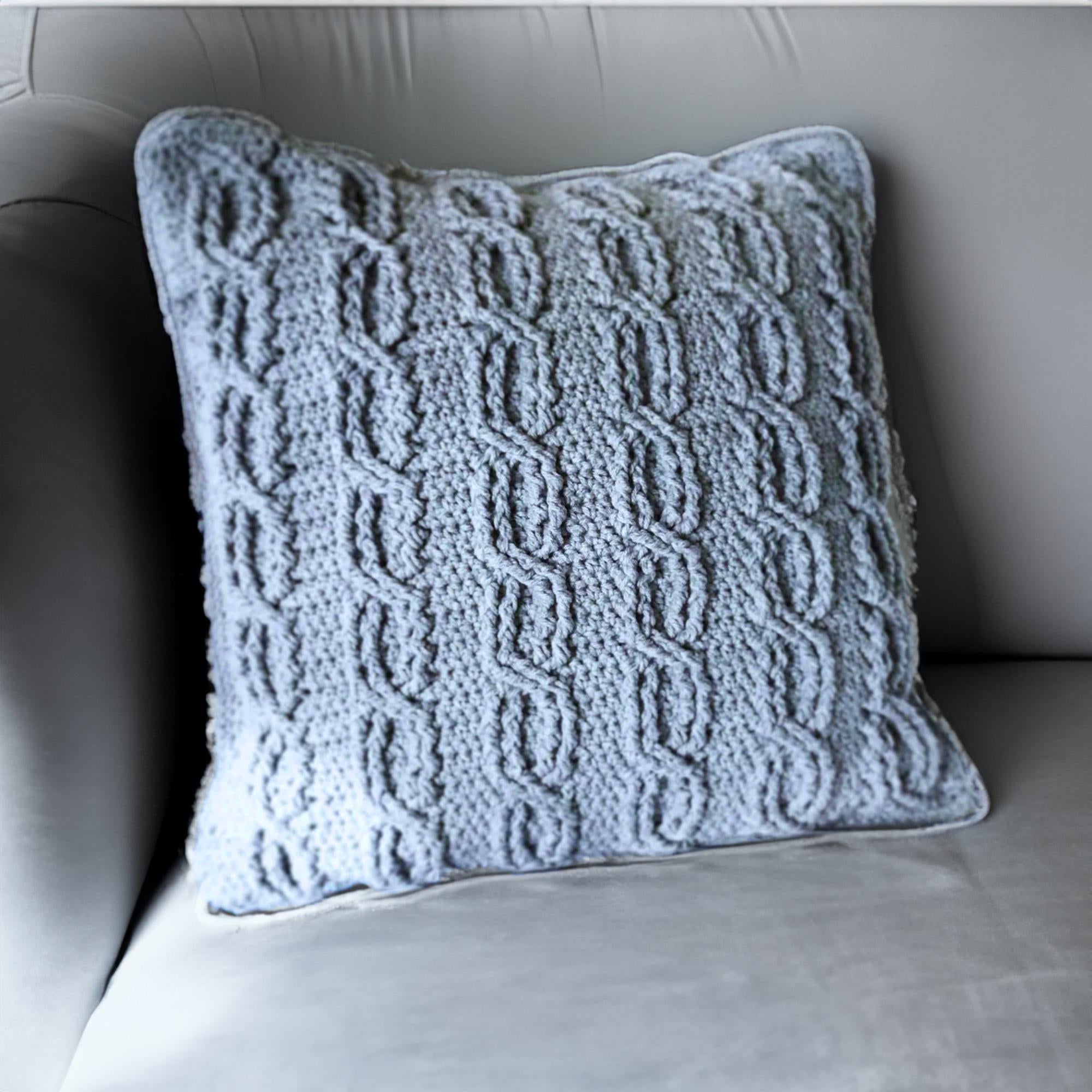 Frosted Cable Pillow Cover