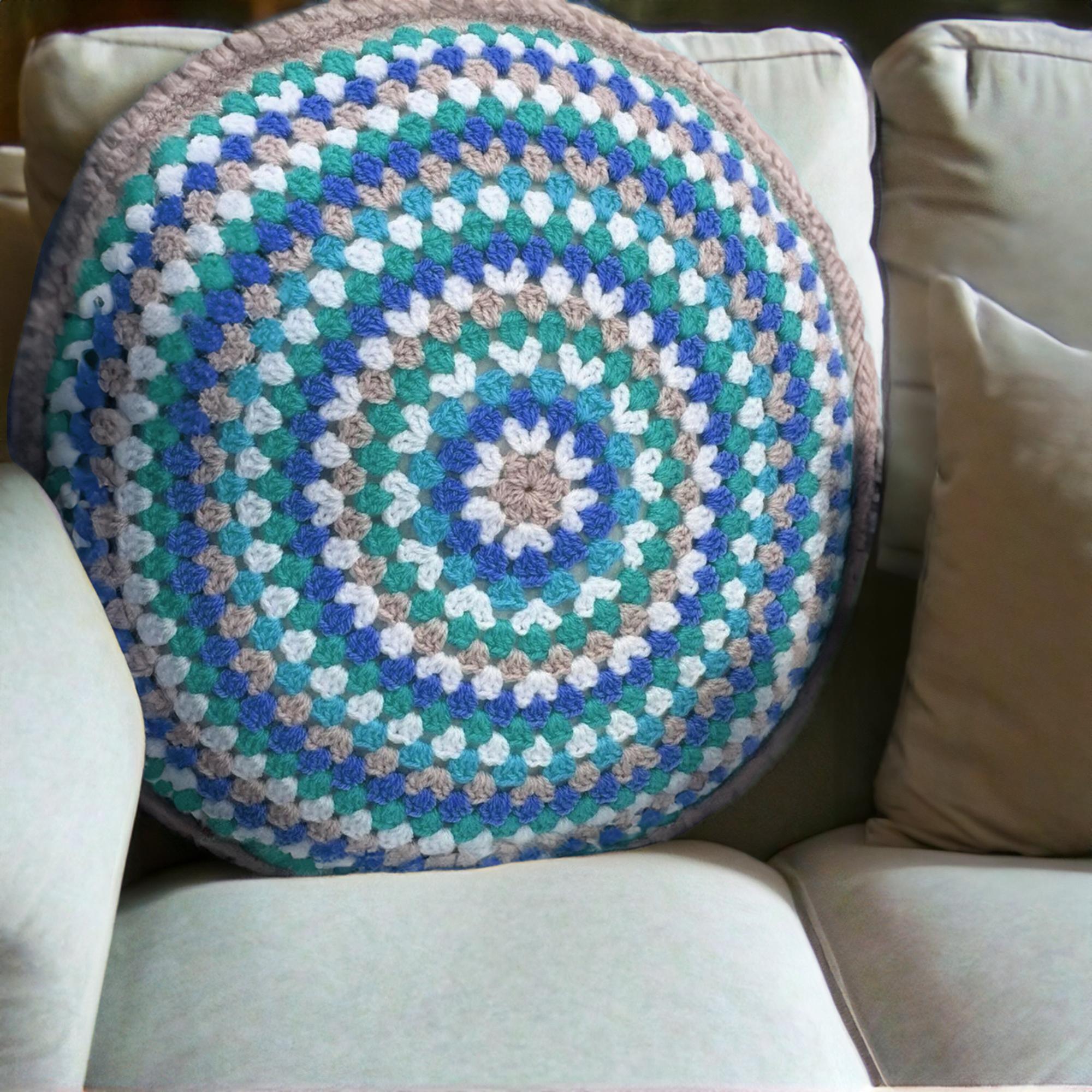 Springtime Granny Stitch Pillow Cover