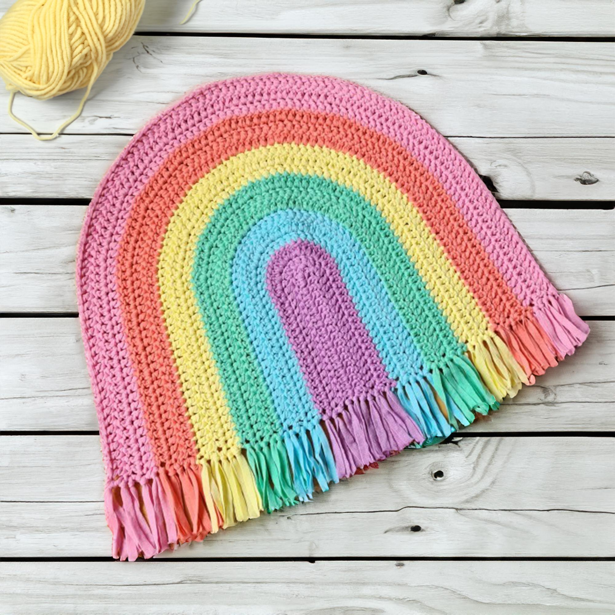 Vibrant Tassel Rainbow Mat