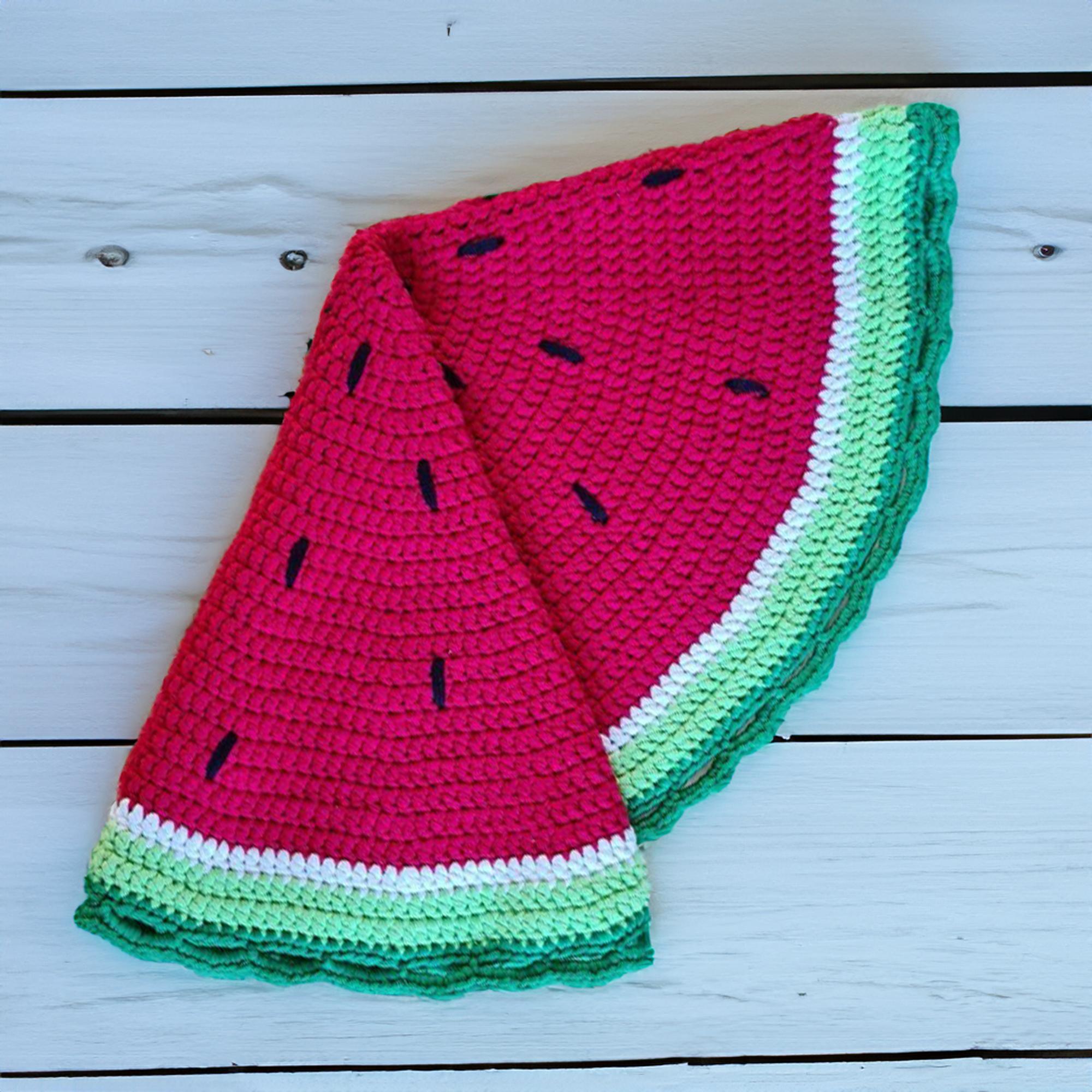 Summer Watermelon Round Rug
