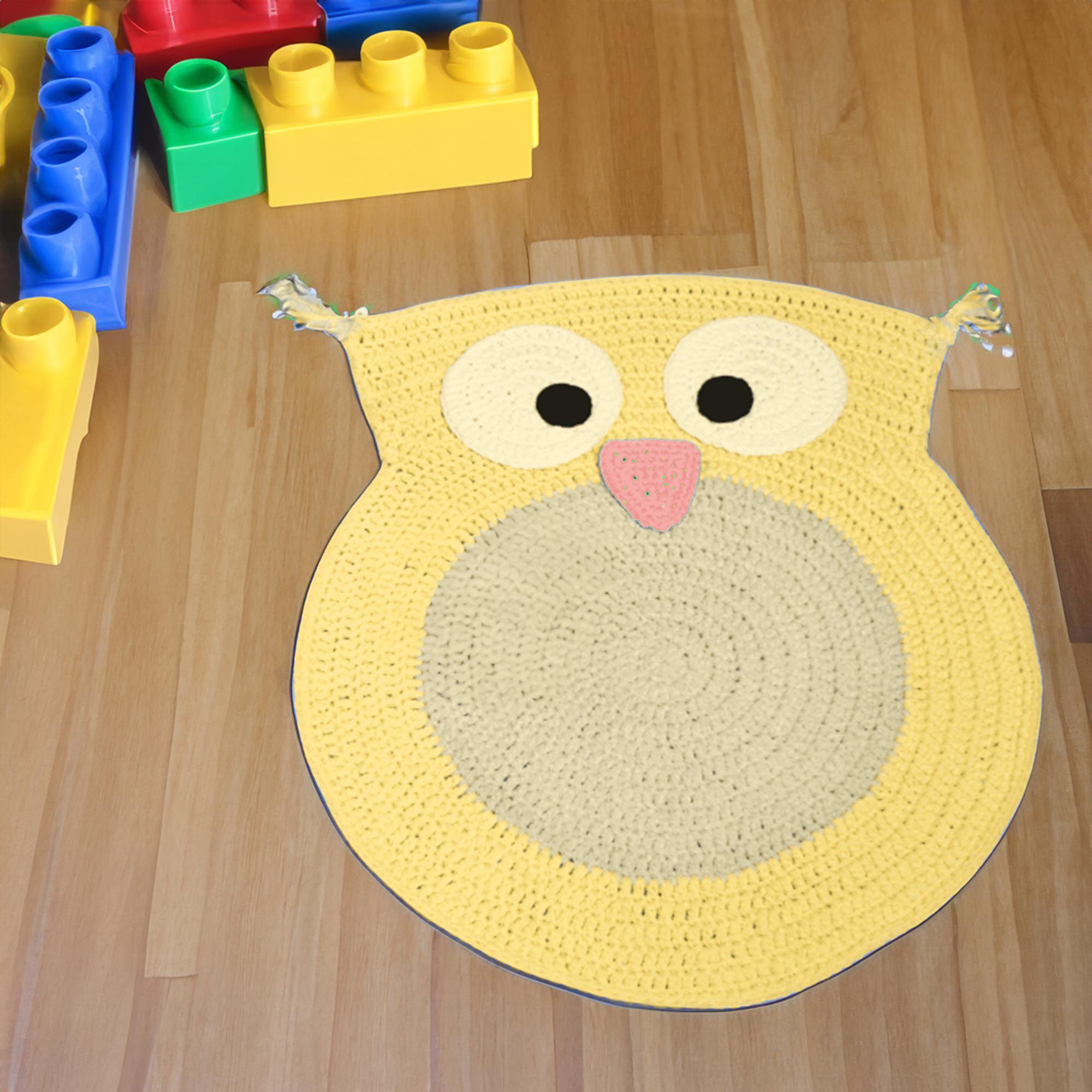 Whimsical Owl Nursery Rug