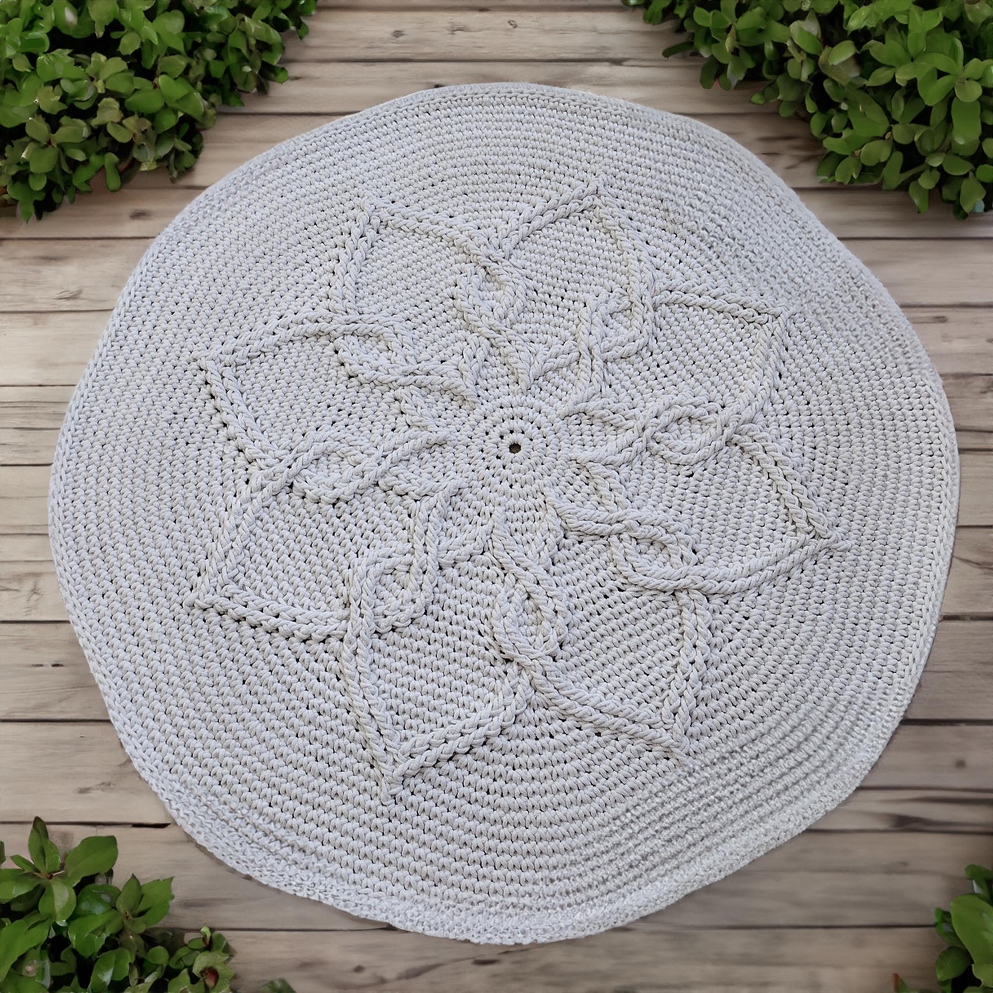 Springtime Ivory Round Rug – MON CROCHET