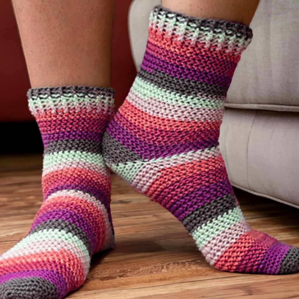 Sunset Hues Socks – MON CROCHET