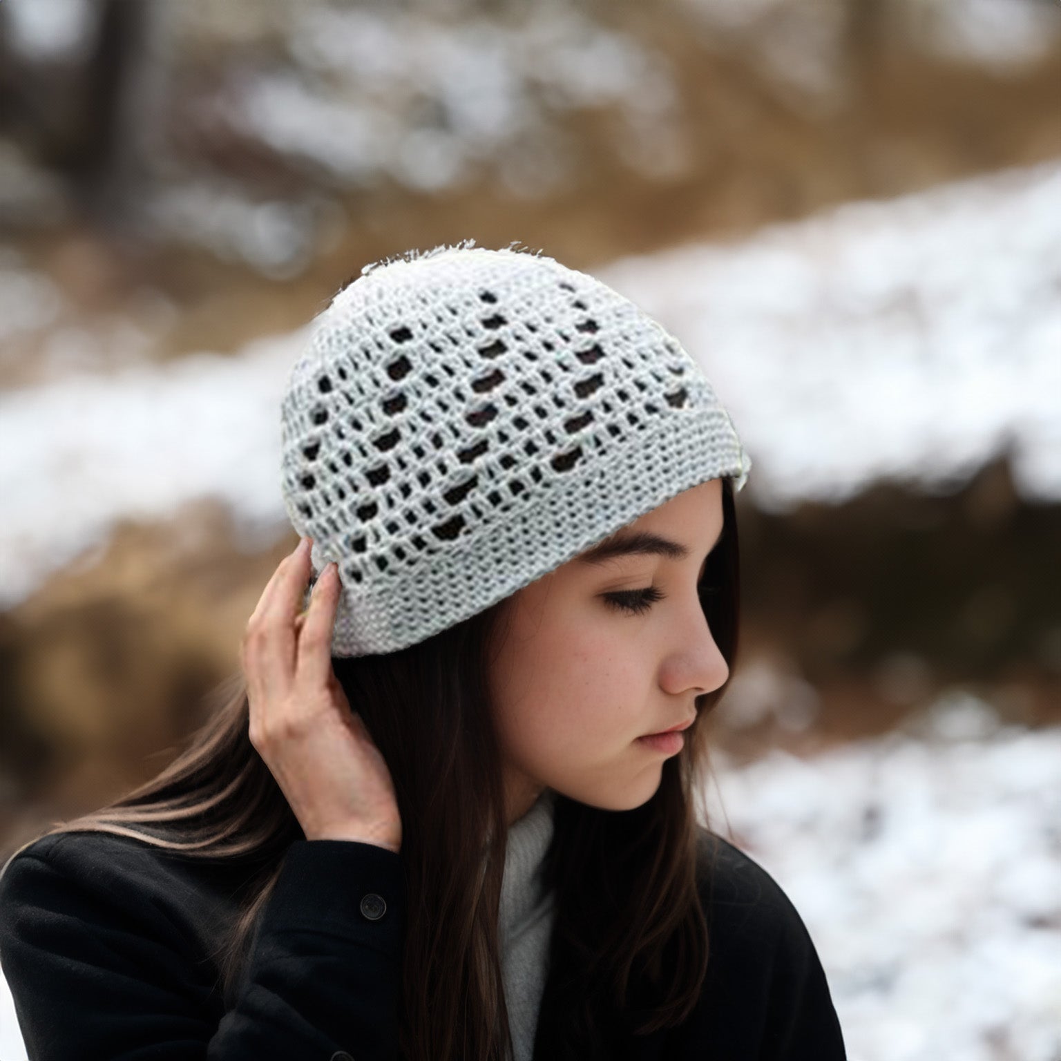 Cozy Snowflake Beanie