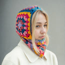 Vibrant Granny Squares Balaclava