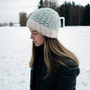 Frosty Aqua Fuzz Beanie Hat