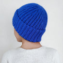 Royal Blue Ribbed Beanie Hat