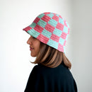 Checkerboard Sun Hat