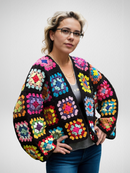 Vibrant Granny Blossom Cardigan