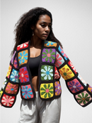 Psychedelic Flower Bloom Cardigan