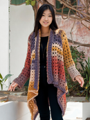 Pixelated Cascade Granny Cardigan