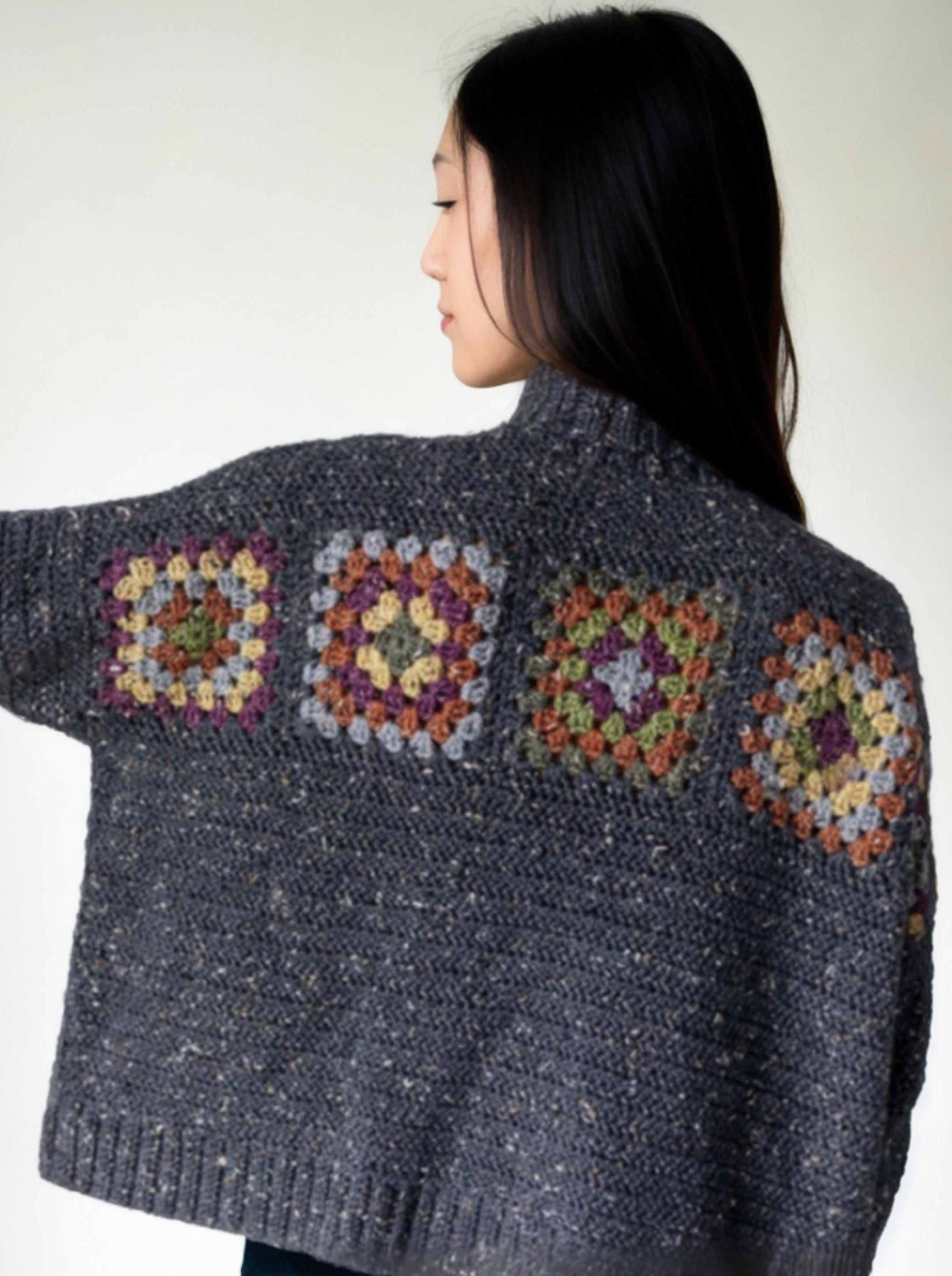 Speckled Tweed Square Cardigan