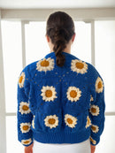 Royal Sunburst Patch Cardigan