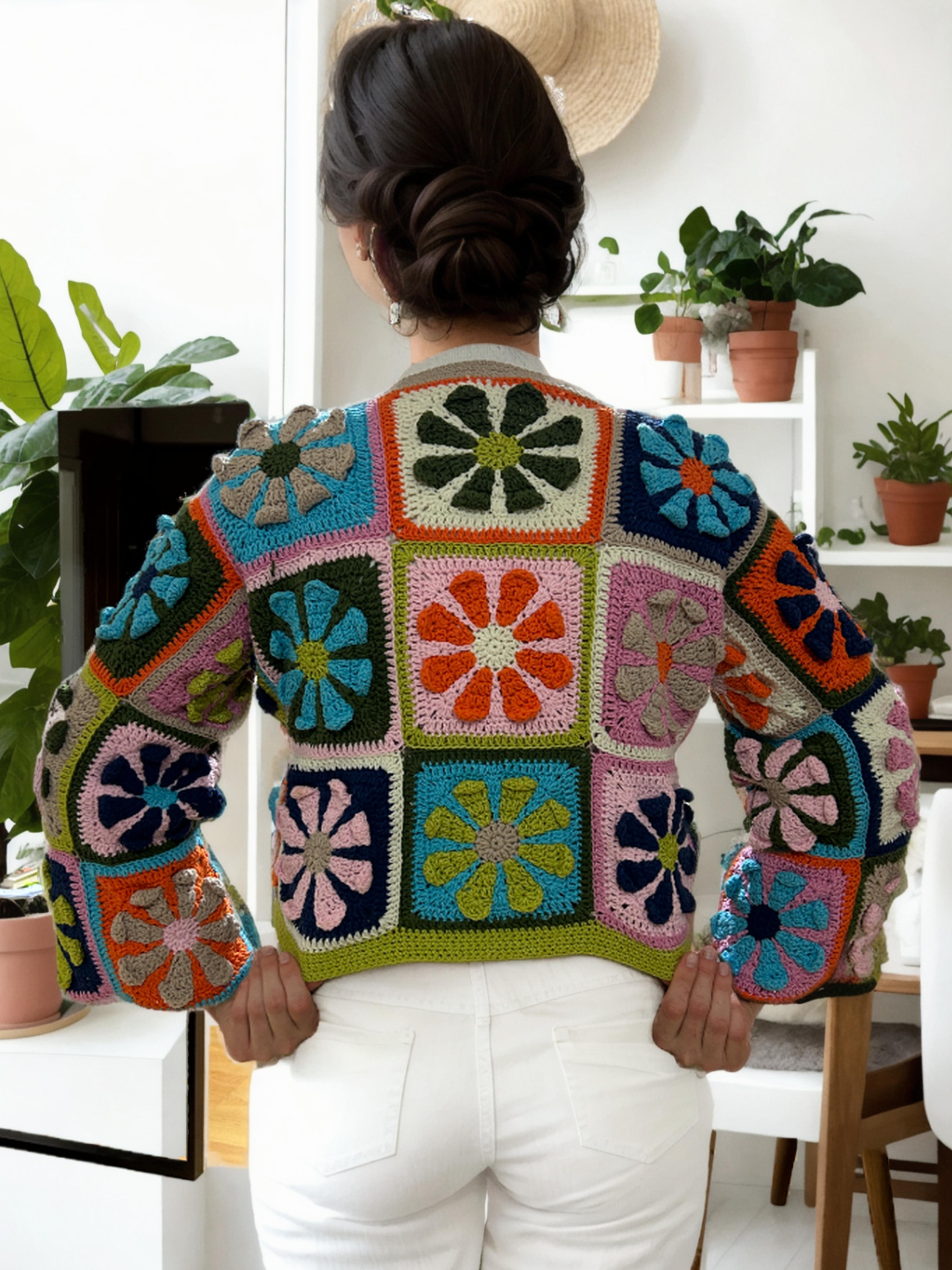 Daisy Whirl Patch Cardigan