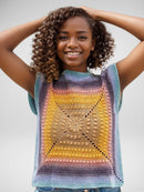 Geometric Kaleidoscopic Square Vest