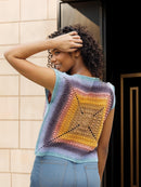 Geometric Kaleidoscopic Square Vest