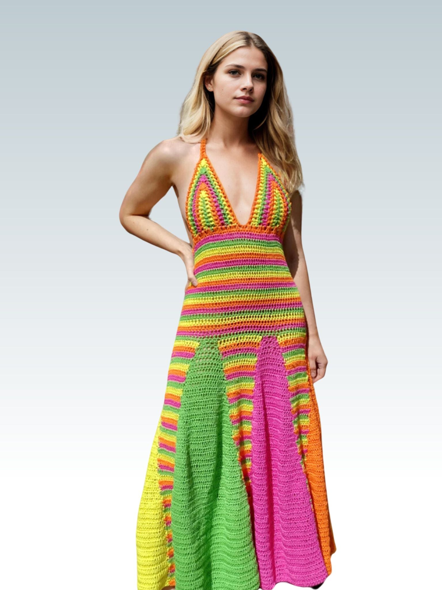 Neon Spectrum Long/Maxi Dress XXS